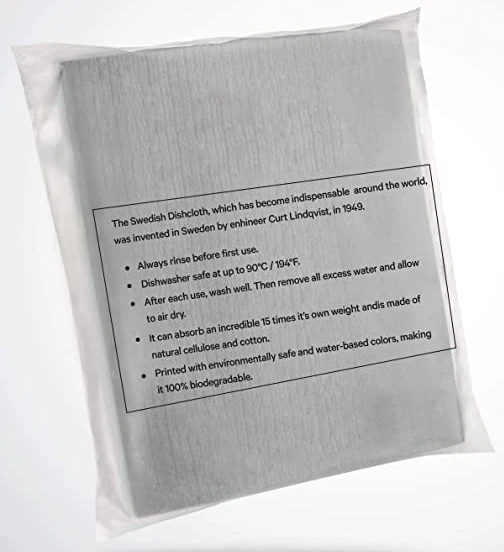 Swedish Wholesale Swedish Dish Cloths 10 Pack Reusable, Cellulose Sponge Cloth Eco Friendly Gifts Absorbent Hand Towel for Dish