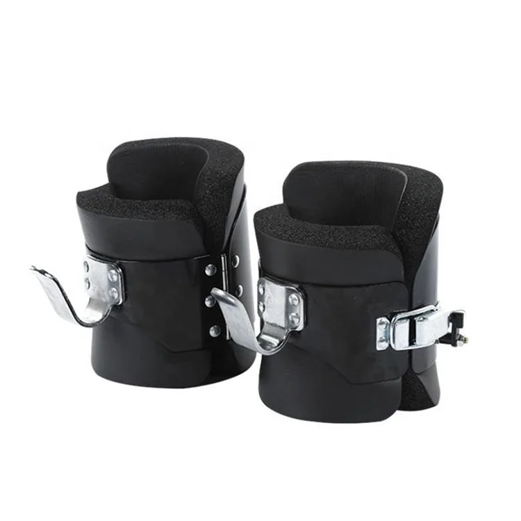 UNIQ Fitness Black Abdominal Crunch Hanging Anti Gravity Inversion Boots For Pull Up Bar