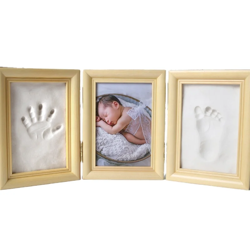 Baby Hand foot print and Footprint Makers Kit Keepsake For Newborn Baby Shower Gifts Baby Milestone Registry Nursery Decor