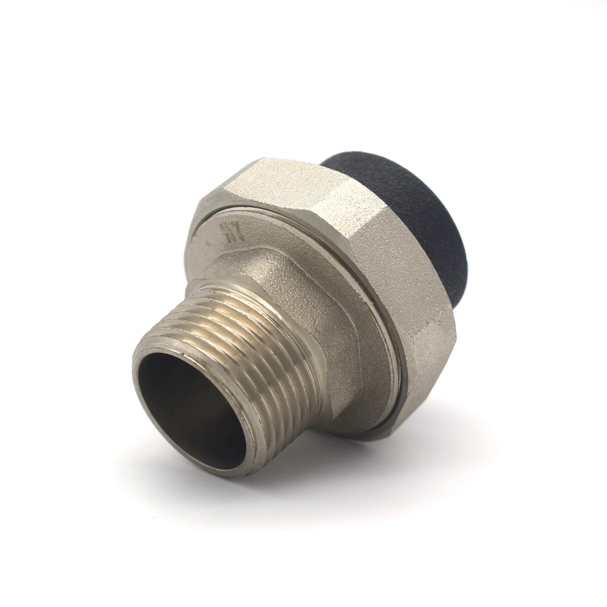Black metal tube connector plastic pipe end caps pipe fittings pe