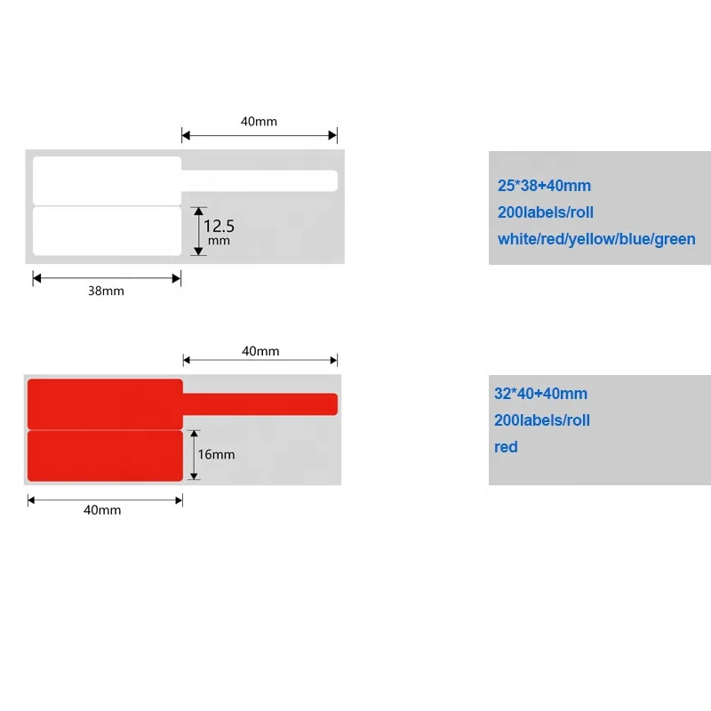 DeTong-DT60S штрих-кода qr-код портативный этикетка с указанием теплопроводящих свойств ткани принтер на открытом воздухе Карманный кабель провод для печати этикеток