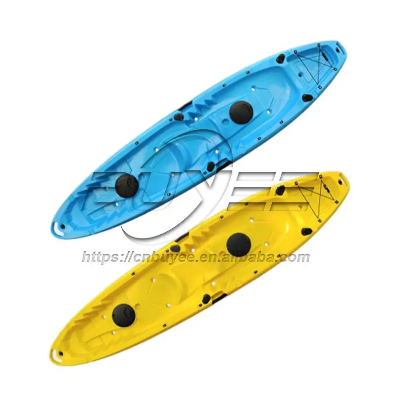 Wholesale china manufacturer fishing kayak 2 person canoe family sit on top kayak for sale