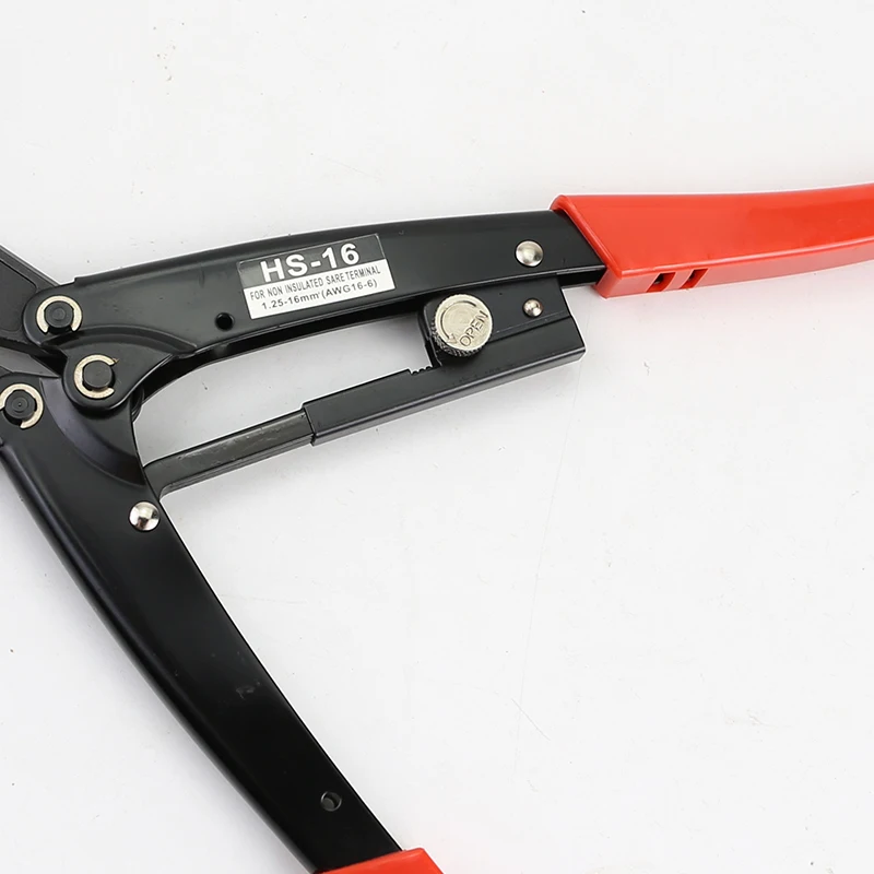 HS-16 1.25-16mm2 Clamp SC BN RV Cable non-Insulated Terminal electrical Wire Plier Ratchet crimping Cutting Hand Tool