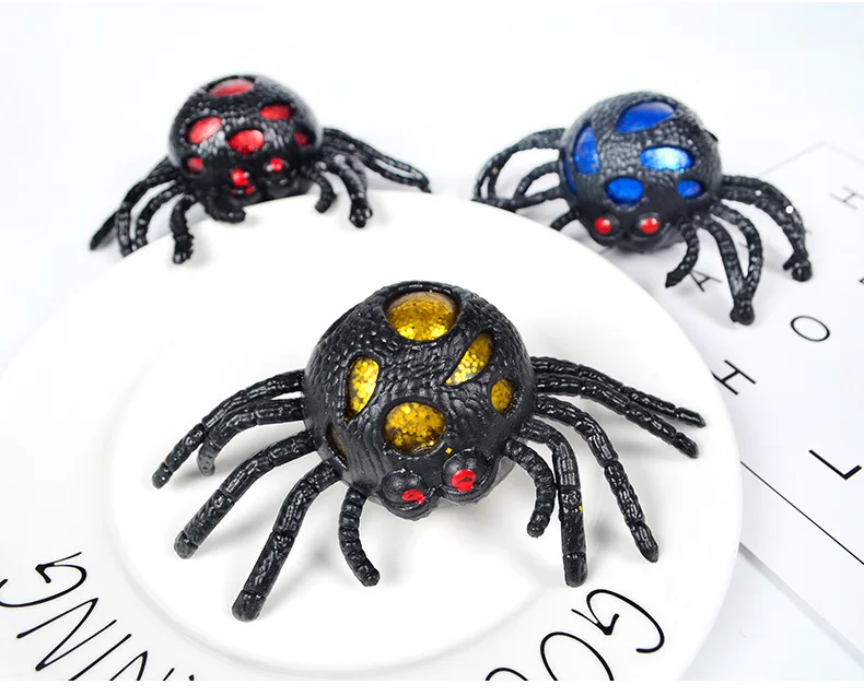 New Product Ideas 2022 Funny Relief Stress Black Spiders Gel Stress Relief Ball Birthday Spiders-themed Parties Easter