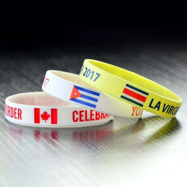 Custom Silicone Bracelets Make Your Own Rubber Wristbands with Message Logo High Quality Personalized Wrist Band