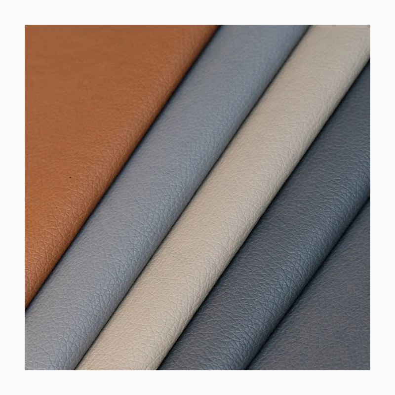 Jiangyin sunrise pvc artificial leather best price non woven backing faux pvc leather for furniture fabric