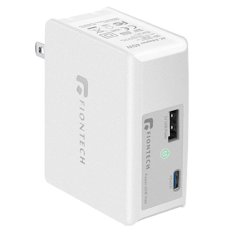 Новые продукты Usb зарядный кабель с разъемом типа C с светодиодные полосы освещения мощностью 45 Вт настенное зарядное устройство один 45 Вт Power Delivery 3,0 & 5V/2.1A портов USB настенное зарядное устройство
