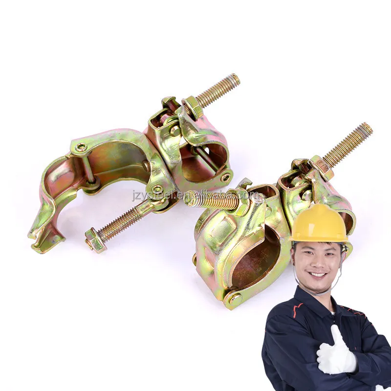 Строительный зажим для строительных лесов BS1139 En74 кованая муфта JIS Поворотная муфта с 7/16 шестигранным болтом