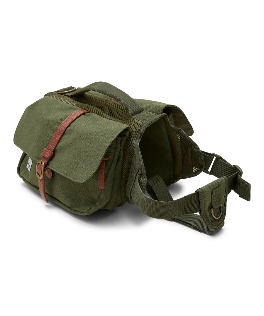 Waterproof dog backpack dog saddle backpack with two pocket pet walking bag
