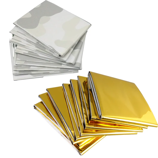 Emergency Blanket Mylar Survival Blanket Foil Space Solar Emergency Thermal Blanket