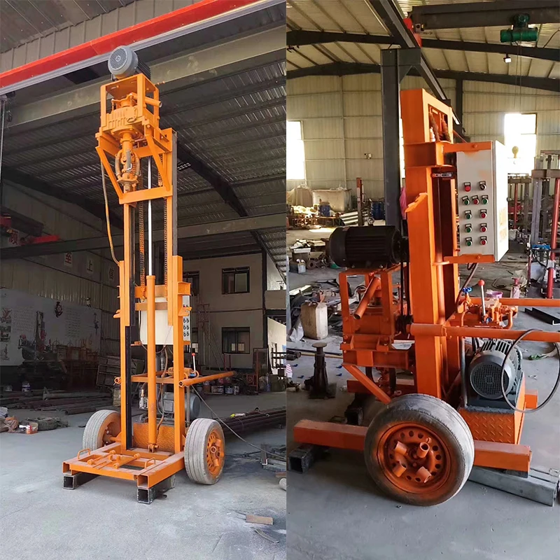 Portable Geothermal exploration borehole 200 meters deep  drilling machine