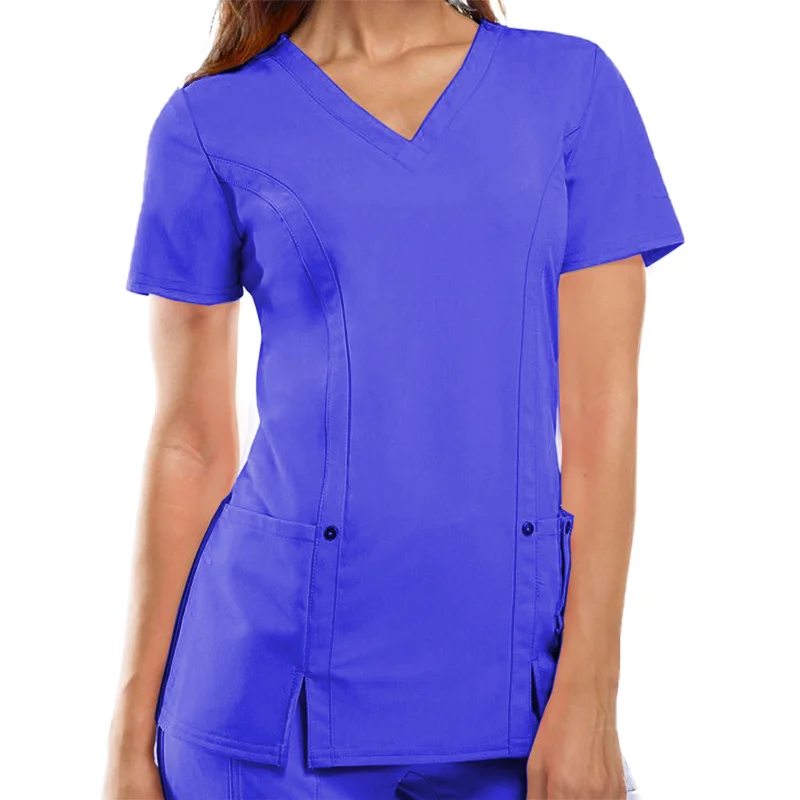 Good Quality Women Stretch Jogger Scrub Sets Uniform Stylish Medical White Set Uniform For Women