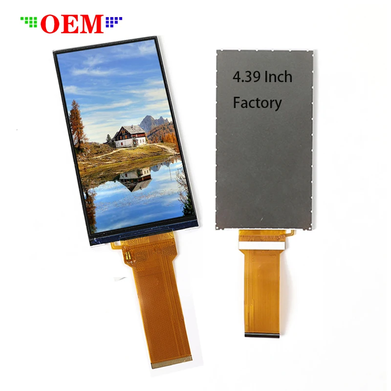 Manufacturer Custom 4.39 inch 360*640 RGB/mipi hmi IPS color TFT lcd screen module display panel with CTP optional for IOT PDAs