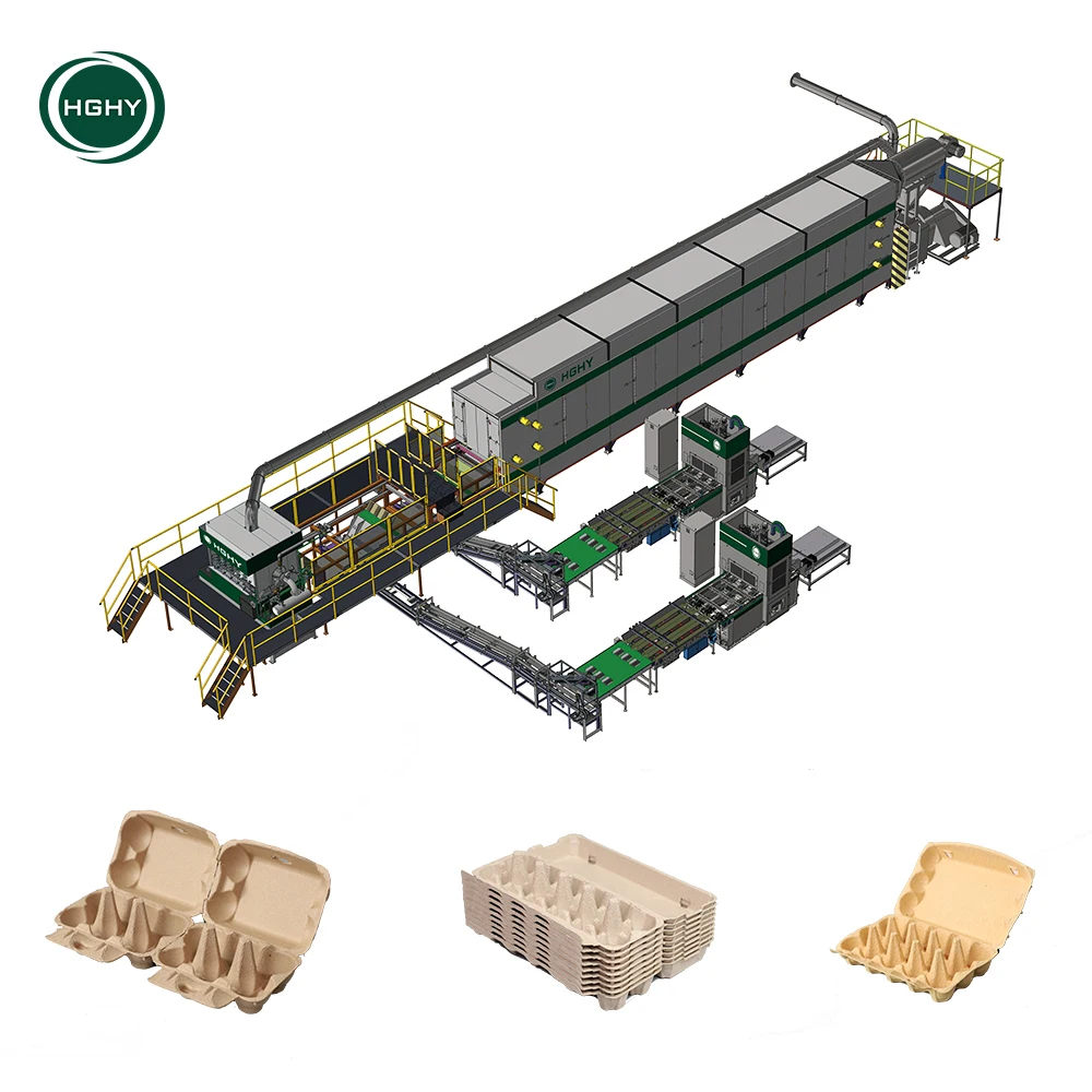 Высокоскоростная машина для производства целлюлозы линия по производству молдингов картонная коробка