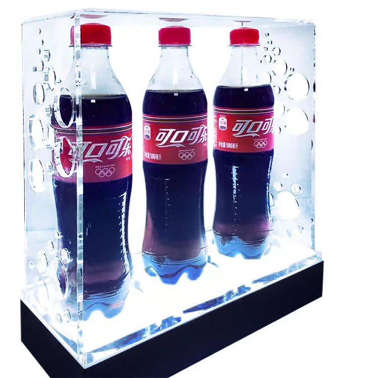 2020 Creative Free Portable Standing Table Top Acrylic Wine Rack Advertising Table Stands