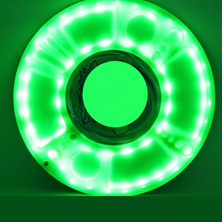 New Design Custom Logo Recharging Rotating Led Serving Tray Multifunction Plastic Spin Rolling Tray With lights