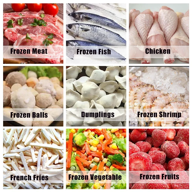 ZONPACK automatic multi head weigher frozen food packaging machine with fish shrimp weighing scales