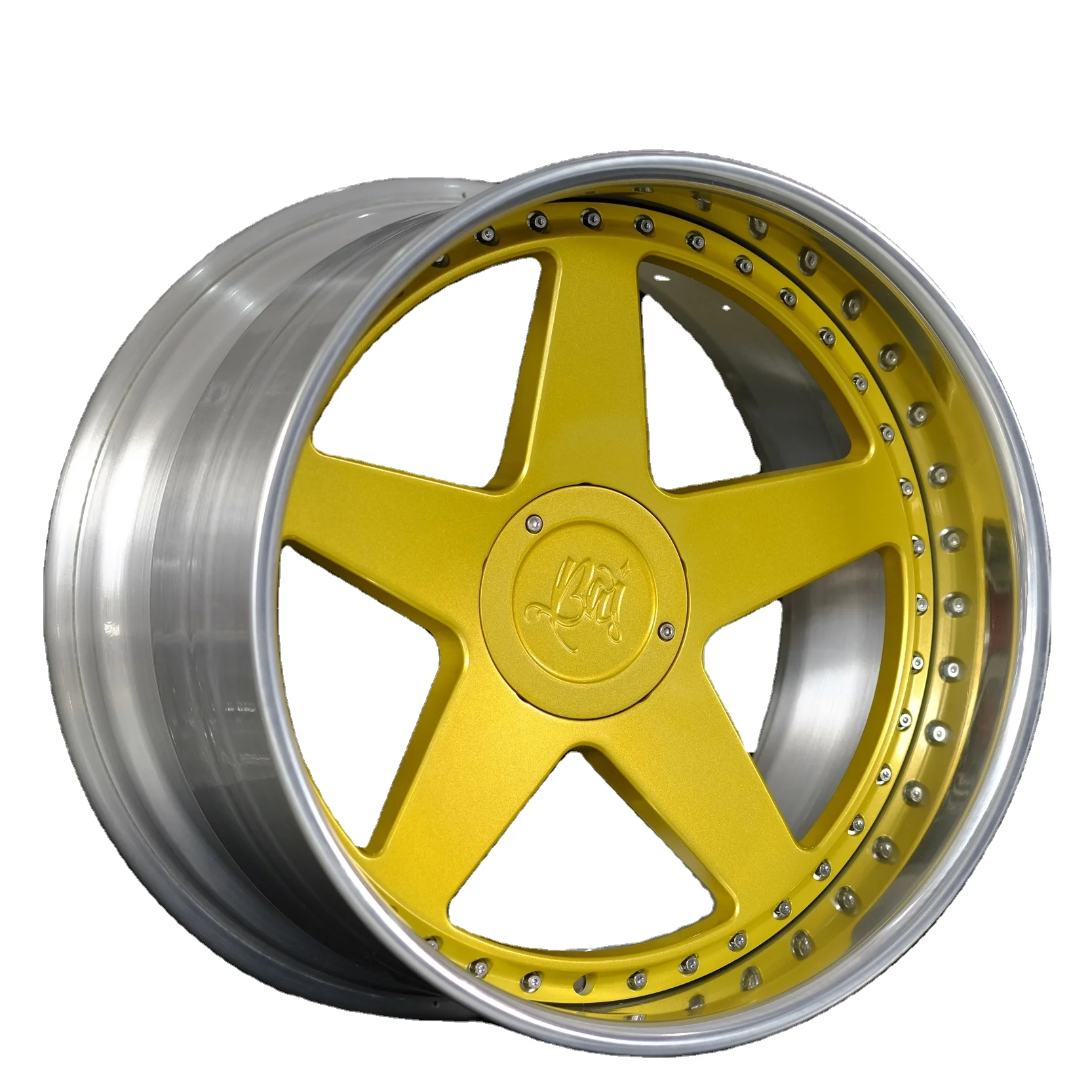 22 Inch Custom Forged Wheels For Vossen Hf5 Forged Chrome Magnesium Deep Lip