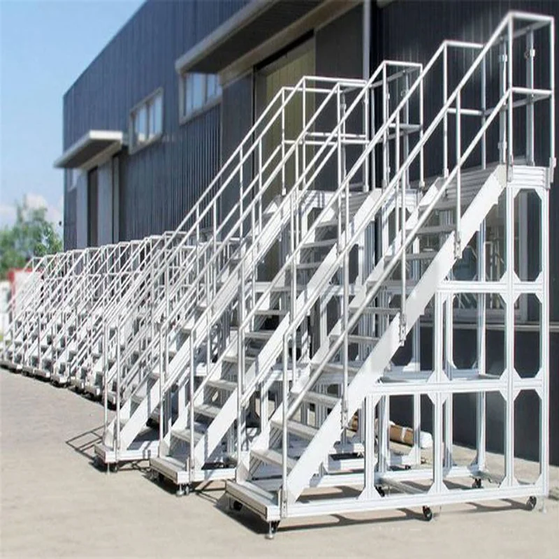 Shape Aluminum Foldable frame Steps for Industry