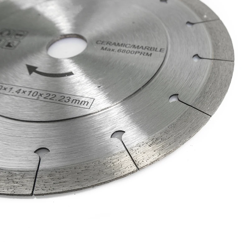 Zhongzuan 125x2x22mm Thin Kerf Turbo Diamond Circular Cutter Saw Blade For Wet/Dry Cut Ceramics Tile