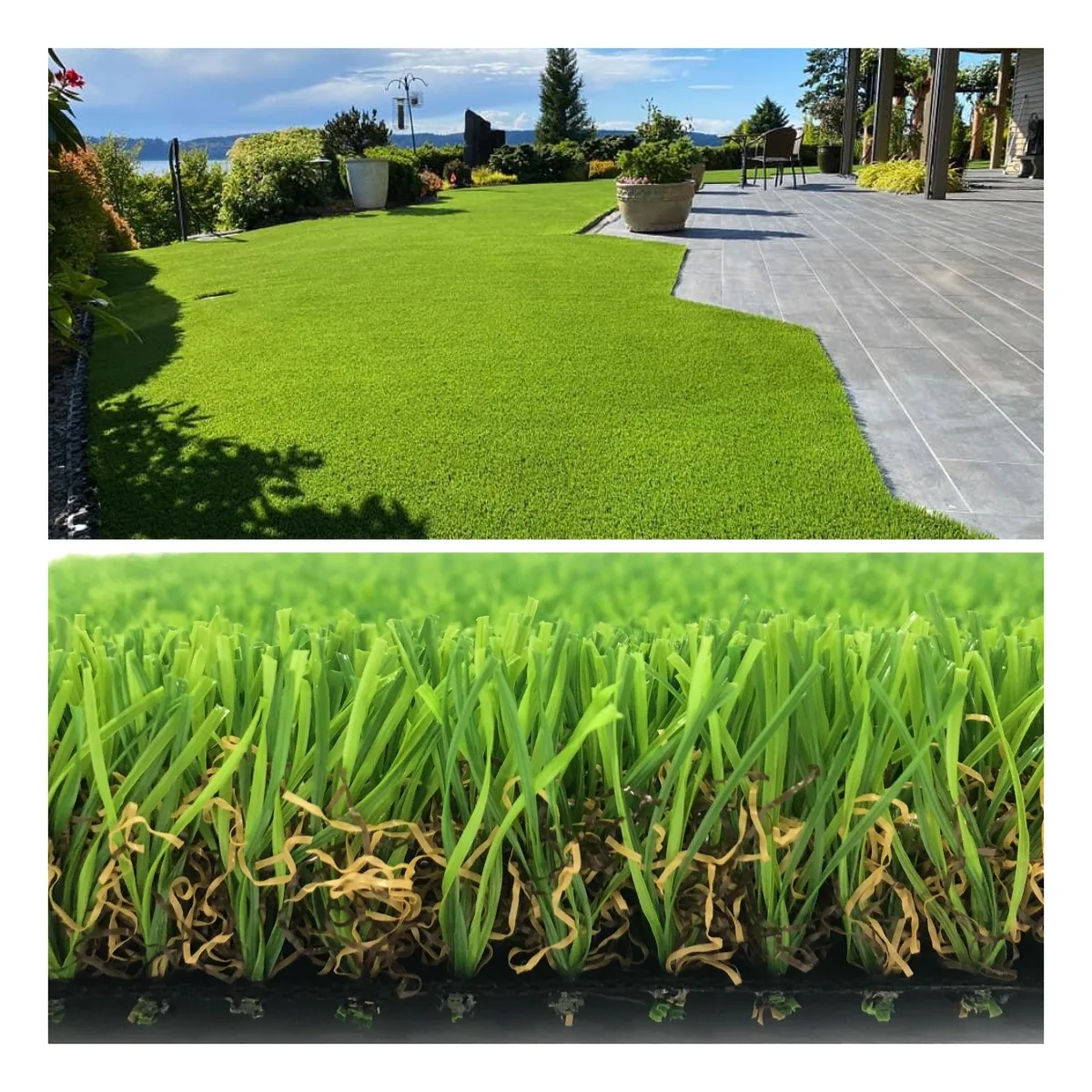 Экологически чистый, мягкий, сертифицированный, для украшения сада на открытом воздухе, газон, синтетический травяной ковер