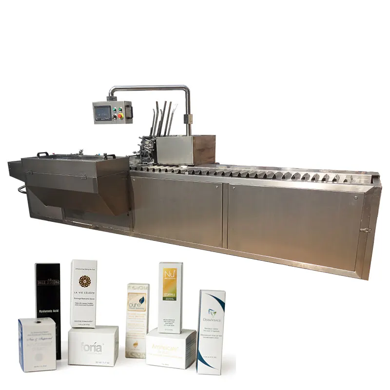 China Manufactory Price Automatic Cosmetics Bottle Cartoner Machine