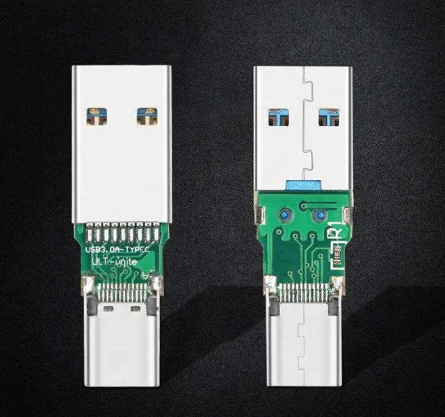 Бестселлер ult-unite, черный ПВХ Переходник USB Type C мама в USB 3,0 Type A папа