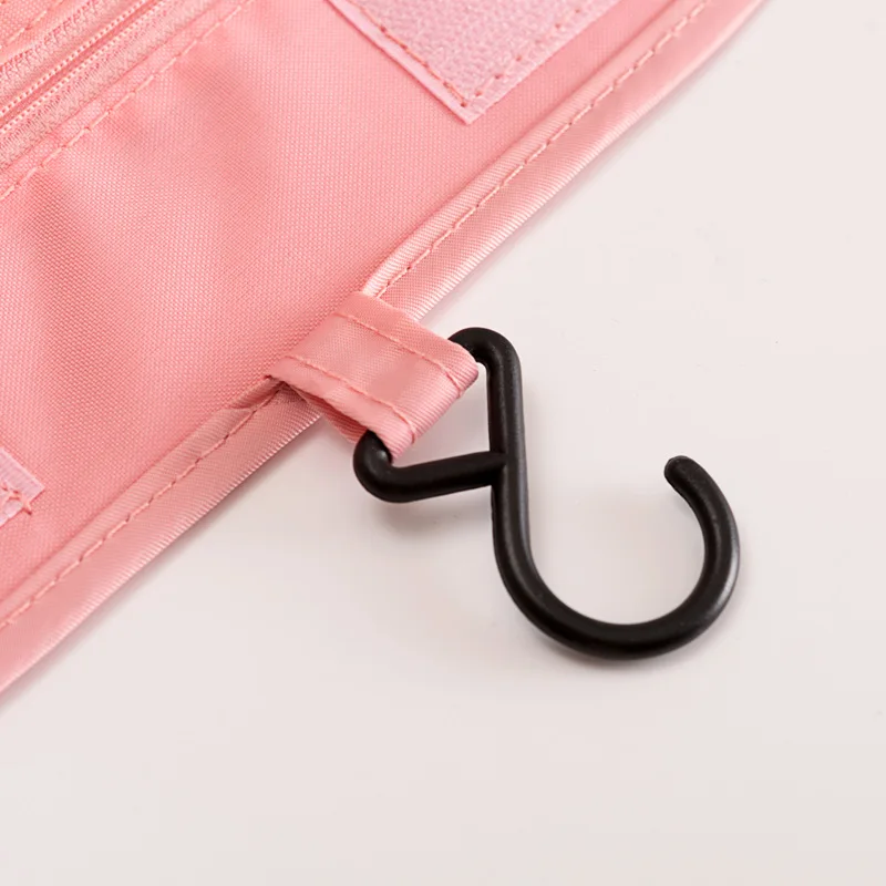 Fashion hook convenient Toiletry bags for women waterproof hanging customized logo toiletry bag