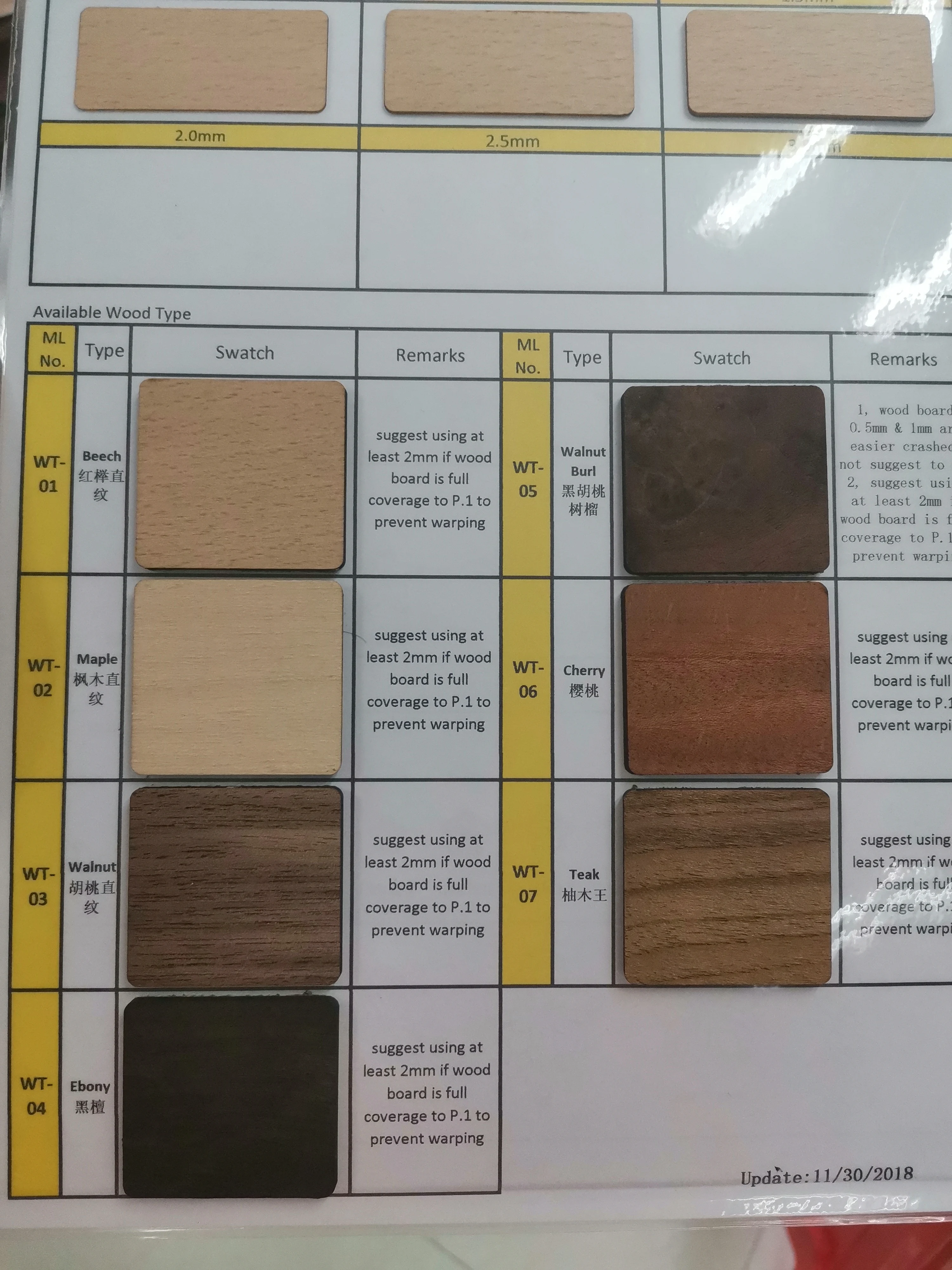 New Design Handmade Bamboo Wooden Unique Greeting Thank You Card For Valentines Day Birthday Anniversary Gift