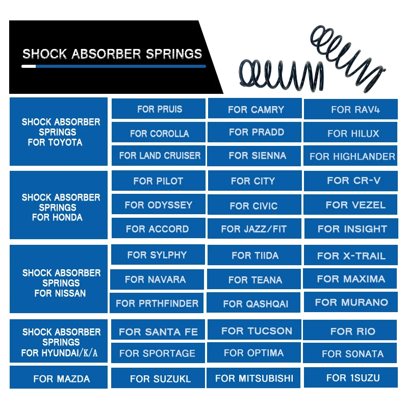 TNG high-quality suspension front and rear shock absorber Springs for Honda ACCORD 2013-2016