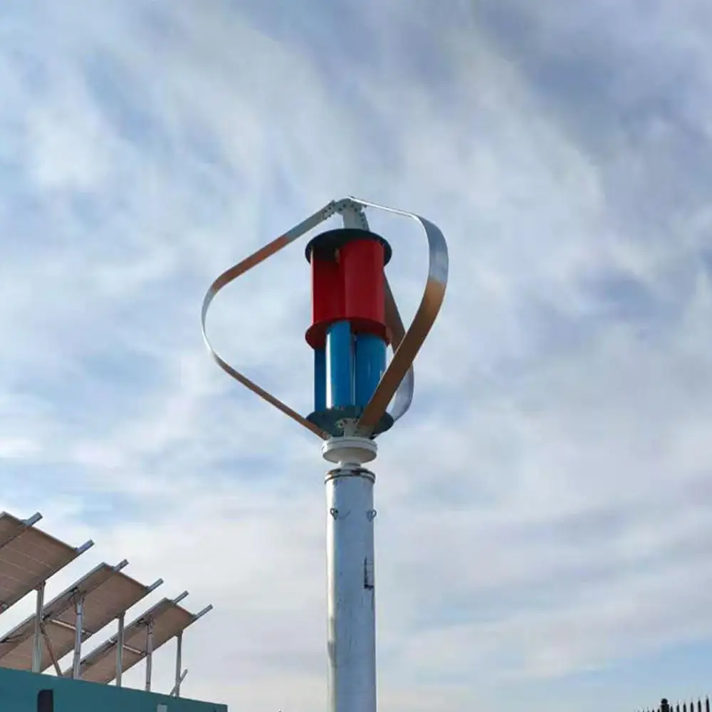 High Efficiency Noiseless Vertical Wind Turbine 300W 500W 1KW 2KW 3KW 4KW 5KW Aluminum Alloy Blades