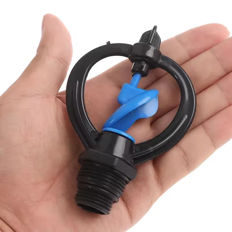 1/2 3/4 Inch Farm Sprinkler 360 Degrees Rotary Lawn Sprinklers for Garden Gardening Water Watering Garden Lawn Irrigation