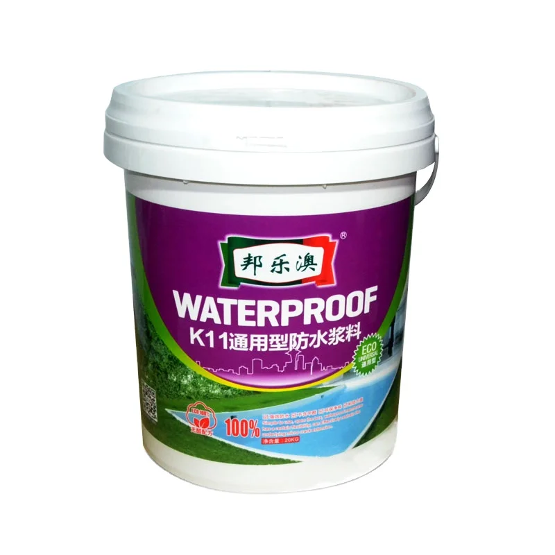 K11 Waterproof Materials Slurry High Elasticity  Two Part System Cement Powder and Acrylic Latex