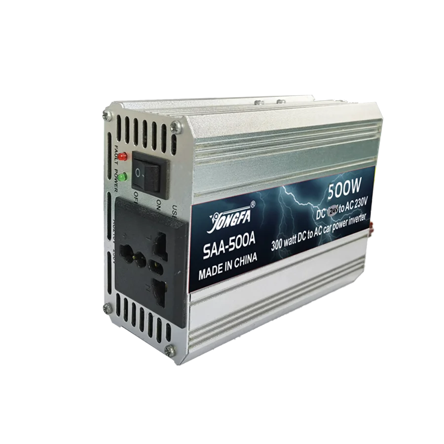 YongFa 500W солнечный инвертор DC24V до 220 В переменного тока, и он имеет высокую эффективность конвертер SAA-500B