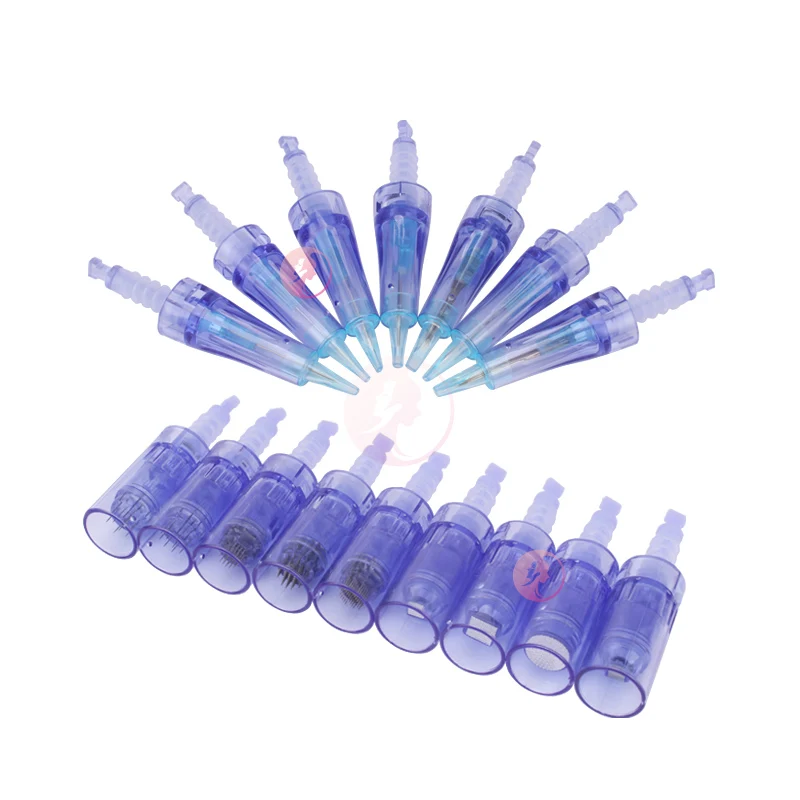 Blue Mesotherapy Microneedle cartridge needles nano microneedling derma pen needle