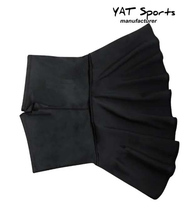 Wholesale white black blue pink tennis women girls tennis skirts with inner shorts from ready stock design