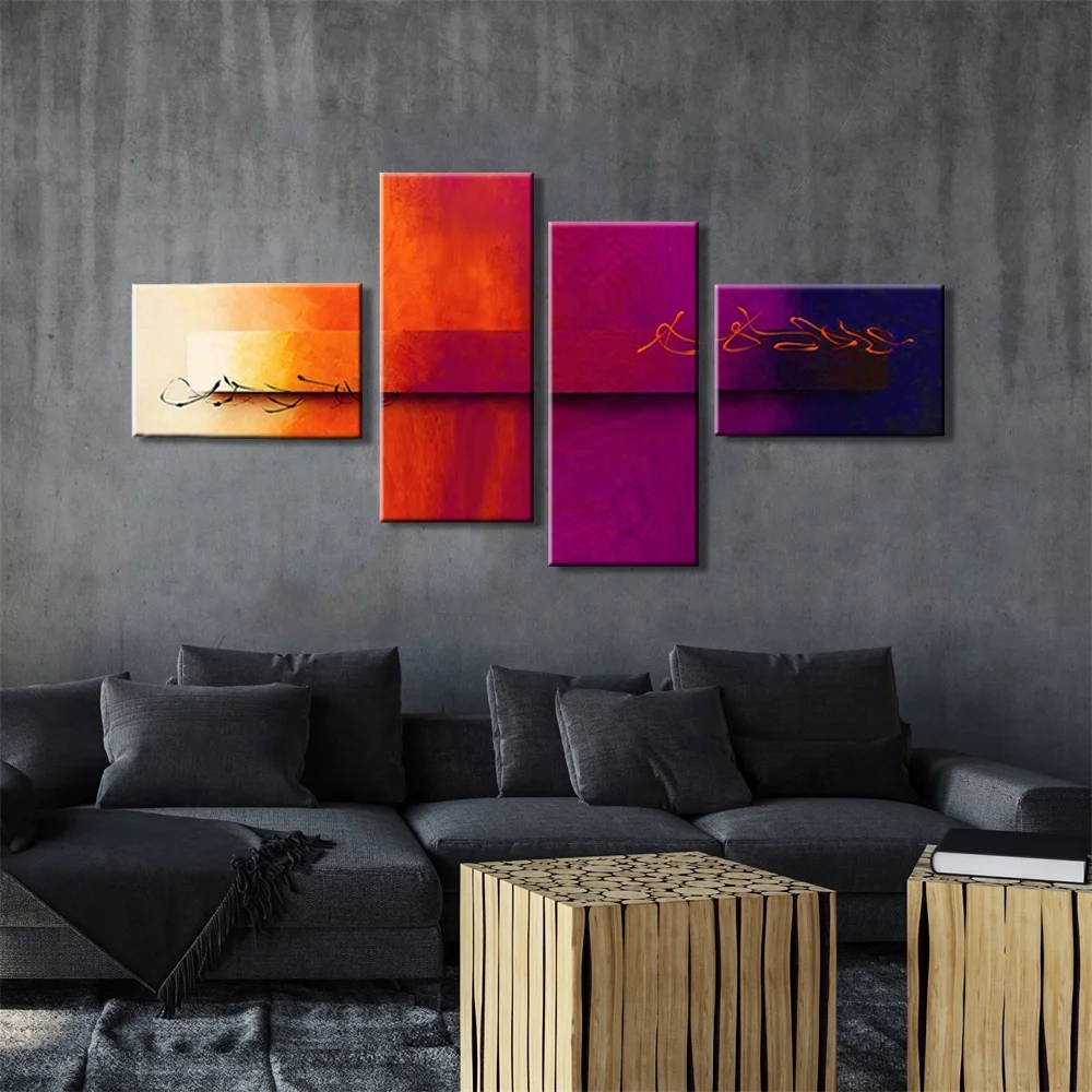 
Islamic Painting Wall Art Modern Living Room Home Painting Wall Decoration Wholesaler 5 Piece Canvas Art Painting 