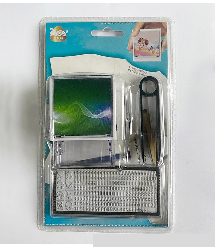 Clothing Stamp English Version Movable Type Combination Ink Stamp Direct Wholesale From Chinese Factory Factory Delivery Cheap