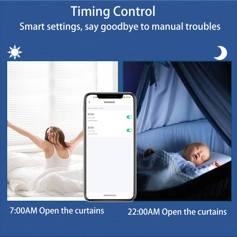 Lifelibero Google Home Voice Control Zigbee Battery Tuya Smart Blind Zebra Motorized Automated Curtains Motor For Roller System
