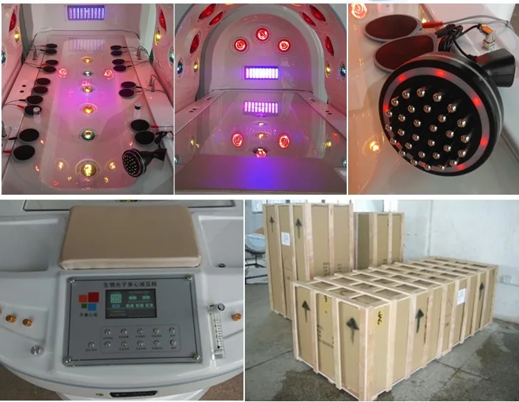 Newest Weight loss sterilizing system Ozone sauna infrared led light therapy spa capsule steam cabinet pod slimming machine