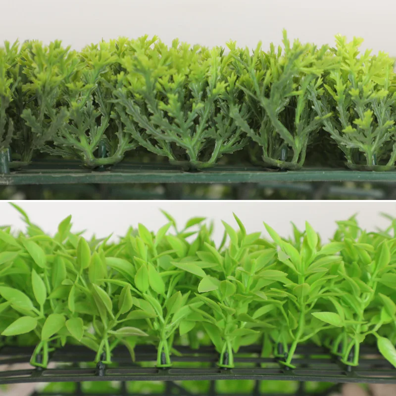 Artificial grass wall backdrop green plant wall panel Sun protection anti-UV outdoor garden landscaping decorative grass wall