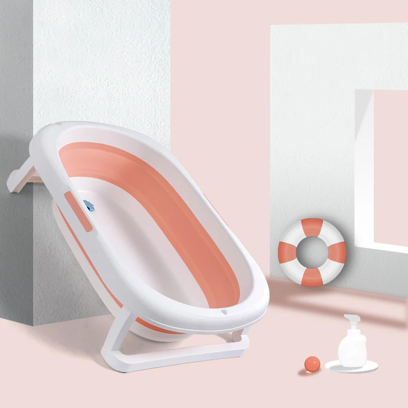 New Style Collapsible Portable Folding Foldable Baby Bathtub Products Newborn Plastic Cheap Bath