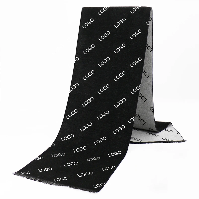 Зимние теплые кашемировые Жаккардовые Длинные Шарфы под заказ шарф из пашмины вискозы