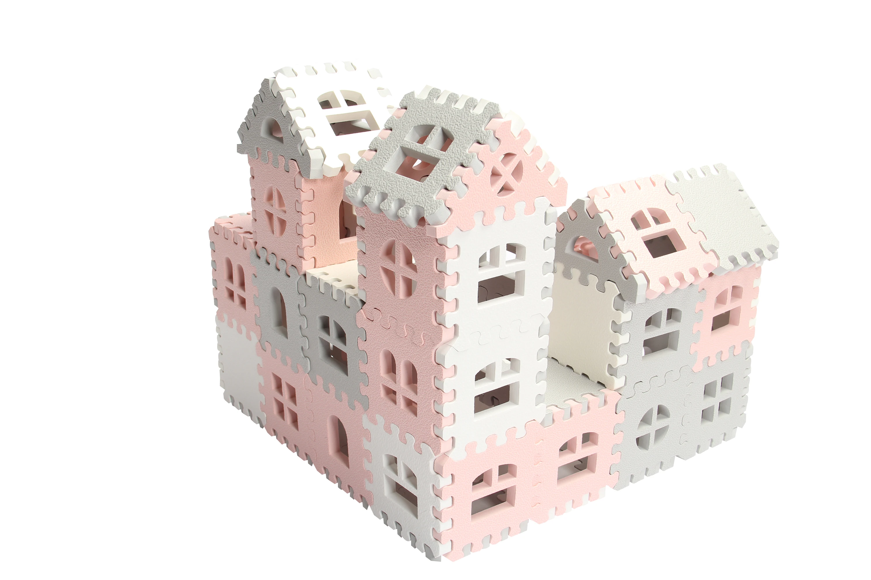 Lifttop DIY Soft Baby EVA Foam Blocks Model Building Toys Waffle Building Blocks Sets Educational Toys For Kids