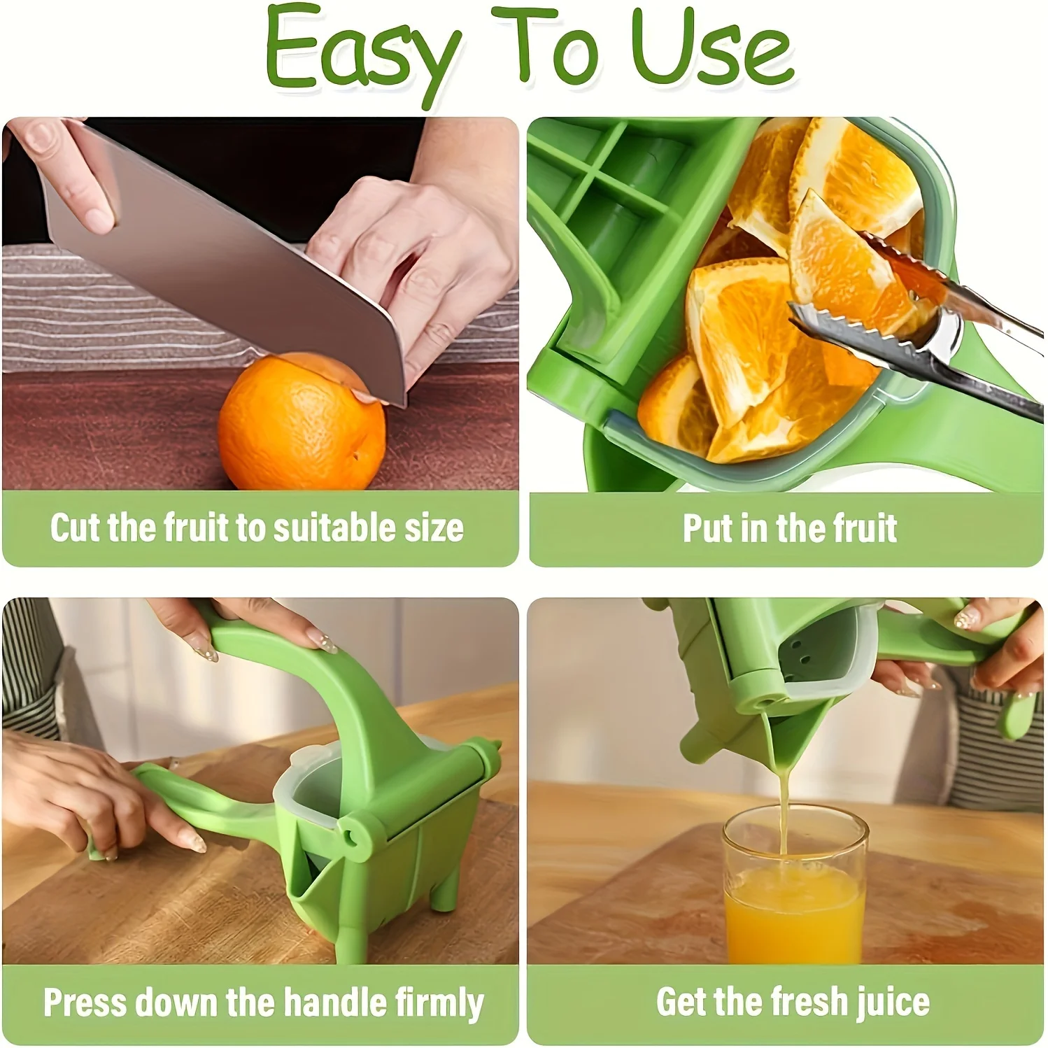 Popular Portable Plastic Manual Fruit Juicer Squeezer Efficient Fruit Juice Press Separation Essential Kitchen Gadgets