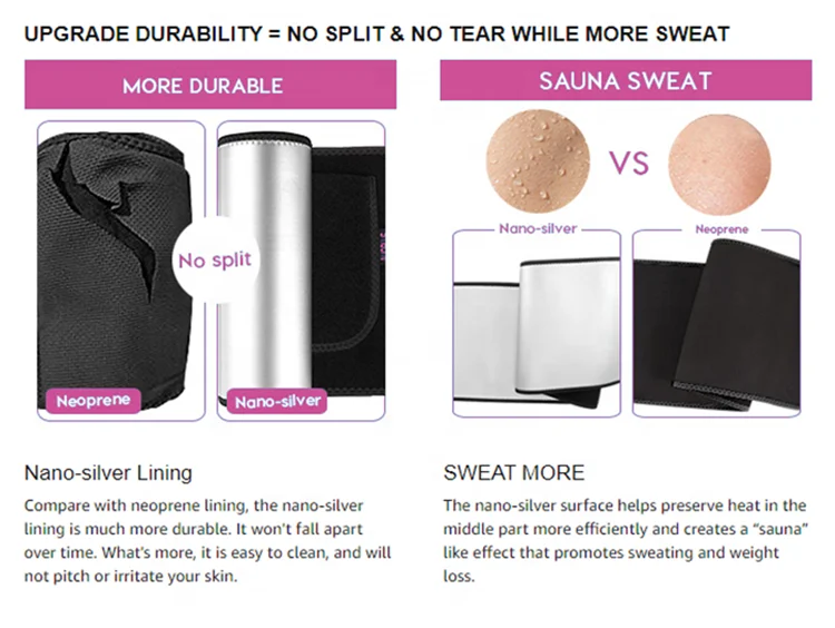 custom Silvers ion stomach power best weight loss sport slim sweat belly waist trainer slimming tummy belt