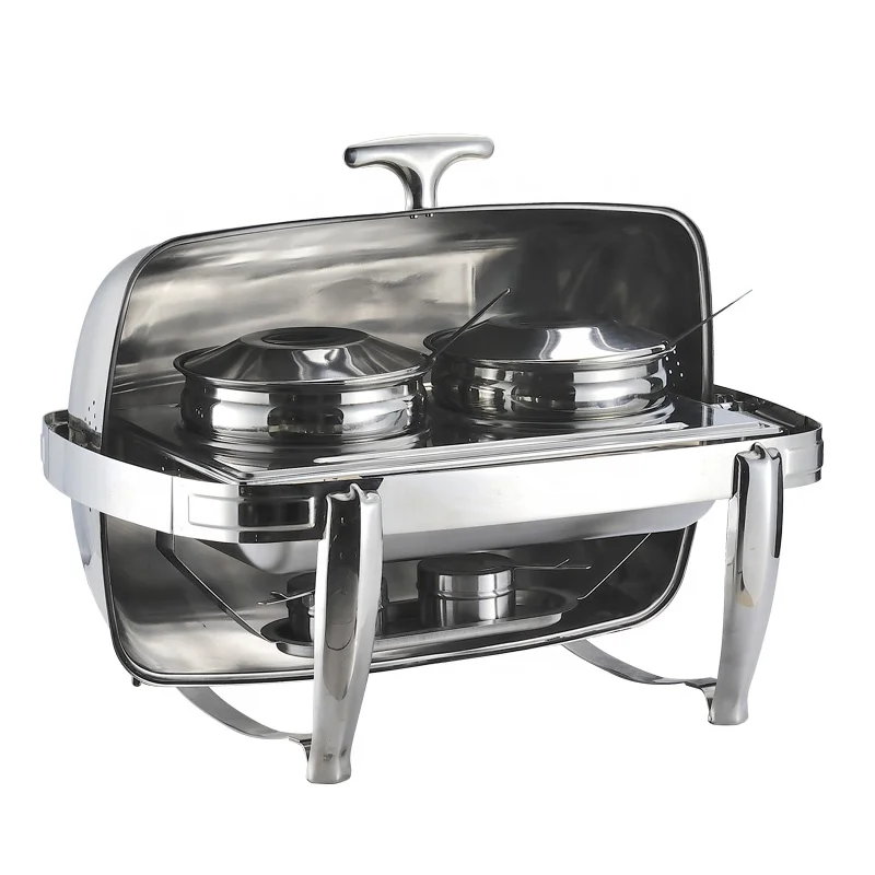 Неэлектрическая тарелка для подогрева продуктов из нержавеющей стали, прямоугольные Подогреватели еды для ресторанов и отелей