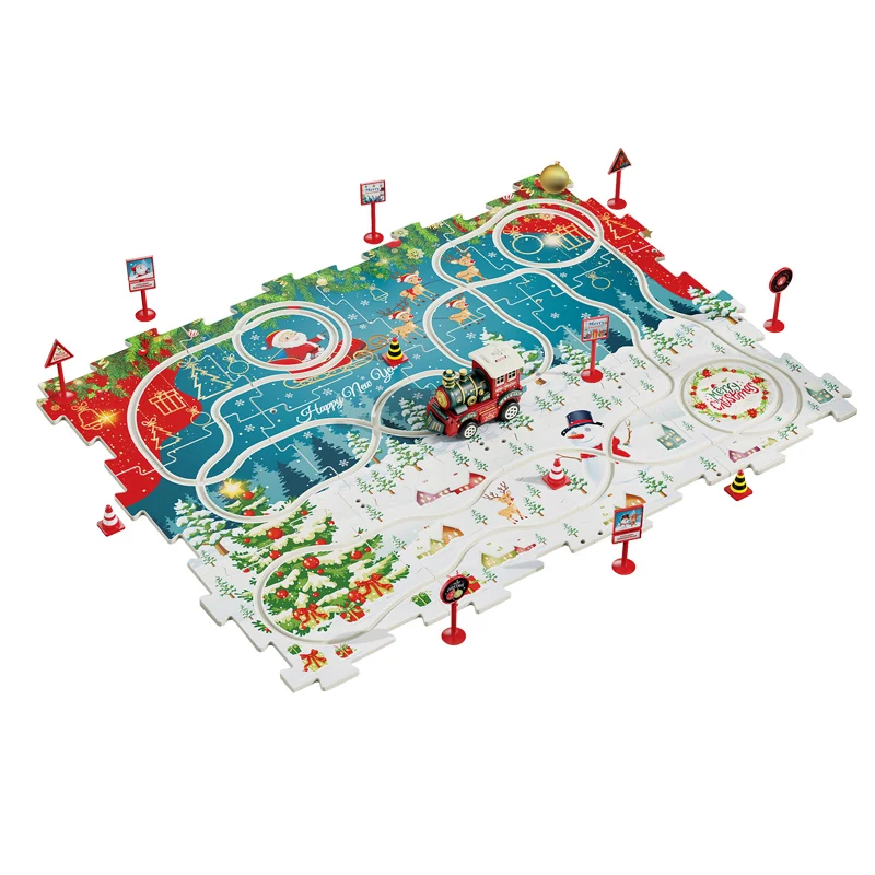 2024 Новый рождественский Электрический поезд в старом стиле