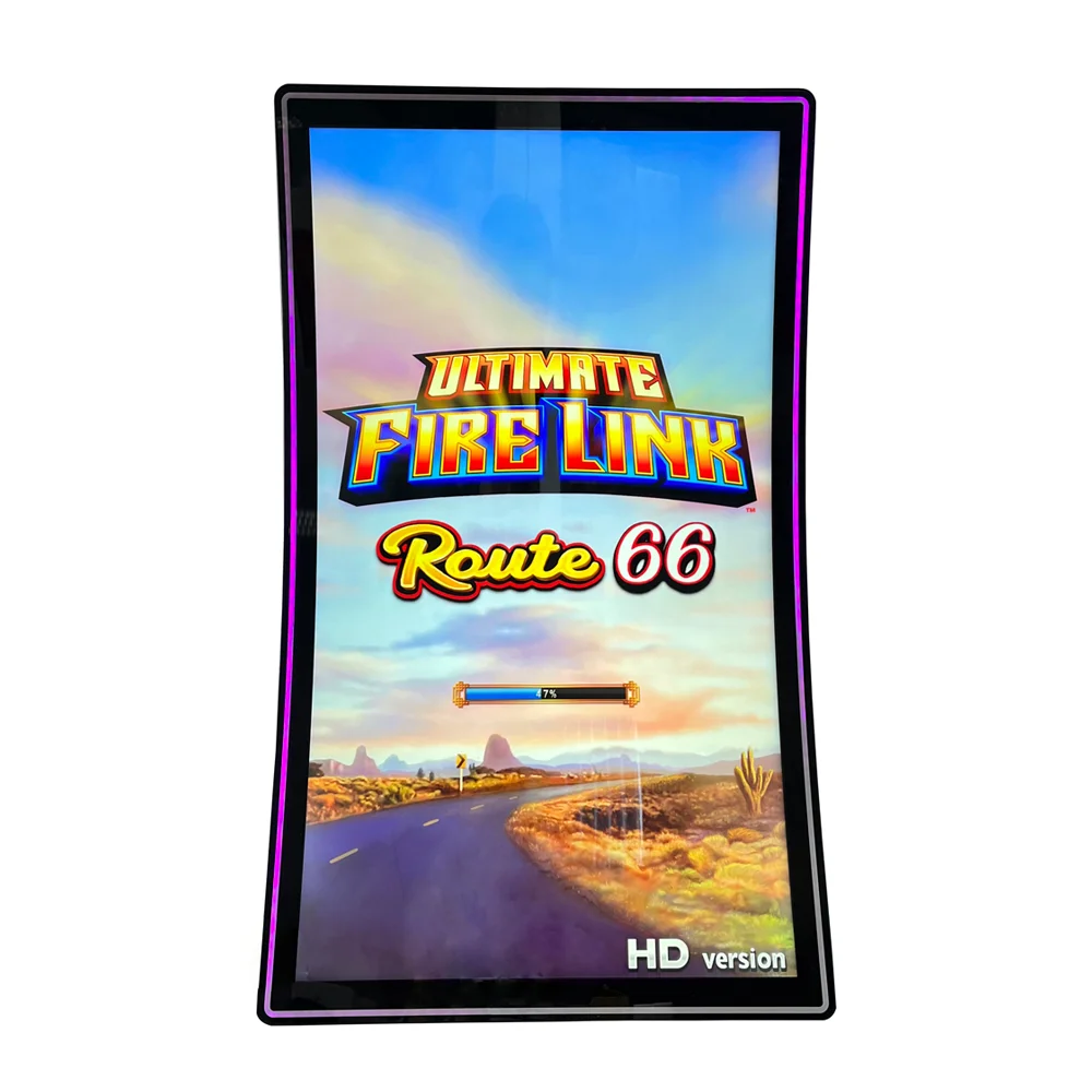 3M  32 43 inch LCD Display Curved Screen 6 Skill Gaming Touch Monitor with LED Light bar Strip Surround