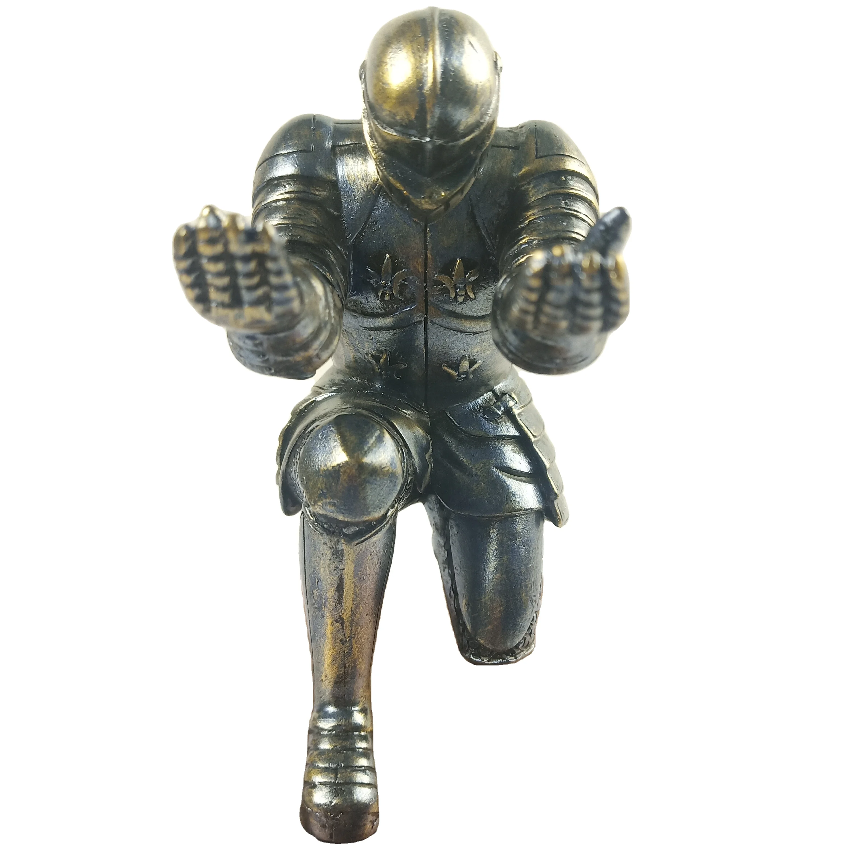 Custom Designed Nordic Home Decor Realistic Resin Warrior Sports Figure Sculpture Resin Crafts  Model Gift